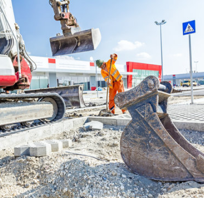 Nettoyage d'un chantier exterieur
